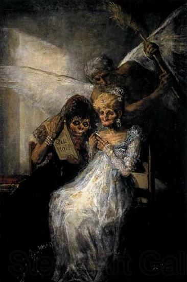 Francisco de goya y Lucientes Les Vieilles or Time and the Old Women Norge oil painting art